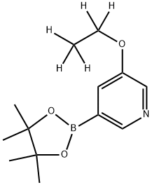 3-(ethoxy-d5)-5-(4,4,5,5-tetramethyl-1,3,2-dioxaborolan-2-yl)pyridine,2241875-20-5,结构式