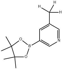 3-(methyl-d3)-5-(4,4,5,5-tetramethyl-1,3,2-dioxaborolan-2-yl)pyridine Struktur