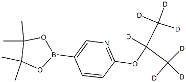 2-((propan-2-yl-d7)oxy)-5-(4,4,5,5-tetramethyl-1,3,2-dioxaborolan-2-yl)pyridine Structure