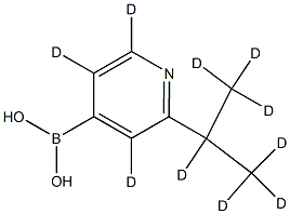 (2-(propan-2-yl-d7)pyridin-4-yl-3,5,6-d3)boronic acid,2241875-71-6,结构式