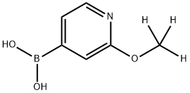 (2-(methoxy-d3)pyridin-4-yl)boronic acid 化学構造式