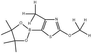 2-(methoxy-d3)-4-(methyl-d3)-5-(4,4,5,5-tetramethyl-1,3,2-dioxaborolan-2-yl)thiazole Structure