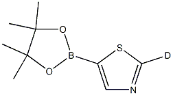 5-(4,4,5,5-tetramethyl-1,3,2-dioxaborolan-2-yl)thiazole-2-d Structure