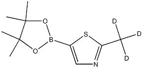 2-(methyl-d3)-5-(4,4,5,5-tetramethyl-1,3,2-dioxaborolan-2-yl)thiazole Structure