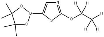 2-(ethoxy-d5)-5-(4,4,5,5-tetramethyl-1,3,2-dioxaborolan-2-yl)thiazole Structure