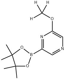 2-(methoxy-d3)-6-(4,4,5,5-tetramethyl-1,3,2-dioxaborolan-2-yl)pyrazine Structure