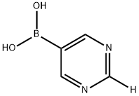 (pyrimidin-5-yl-2-d)boronic acid 化学構造式