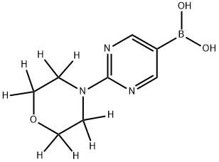 (2-(morpholino-d8)pyrimidin-5-yl)boronic acid Structure