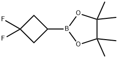 2-(3,3-二氟环丁基)-4,4,5,5-四甲基-1,3,2-二氧杂硼烷, 2243345-24-4, 结构式