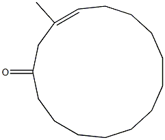 3-Cyclopentadecen-1-one,3-methyl-,22442-02-0,结构式