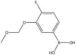 4-Fluoro-3-(methoxymethoxy)phenylboronic acid Structure