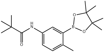 2-甲基-5-新戊酰胺基苯硼酸频哪醇酯,2246631-55-8,结构式