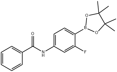 2-氟-4-(苯甲酰氨基)苯基硼酸频哪醇酯,2246676-56-0,结构式