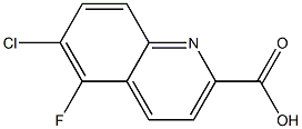 6-chloro-5-fluoroquinoline-2-carboxylic acid Structure