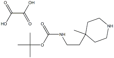 N-[2-(4-甲基-4-哌啶基)乙基]氨基叔丁甲酸酯草酸, 2250243-00-4, 结构式