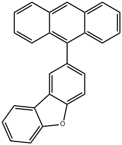 2-(9-Anthracenyl)dibenzofuran Structure
