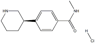 (R)-N-methyl-4-(piperidin-3-yl)benzamide hydrochloride 结构式