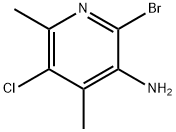 2-bromo-5-chloro-4,6-dimethylpyridin-3-amine Structure