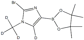 2-bromo-1-(methyl-d3)-4-(4,4,5,5-tetramethyl-1,3,2-dioxaborolan-2-yl)-1H-imidazole-5-d Structure