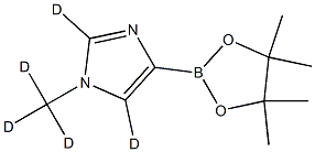 1-(methyl-d3)-4-(4,4,5,5-tetramethyl-1,3,2-dioxaborolan-2-yl)-1H-imidazole-2,5-d2 结构式