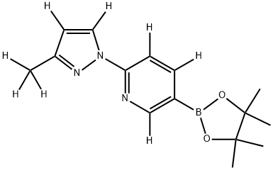 2256705-30-1 2-(3-(methyl-d3)-1H-pyrazol-1-yl-4,5-d2)-5-(4,4,5,5-tetramethyl-1,3,2-dioxaborolan-2-yl)pyridine-3,4,6-d3