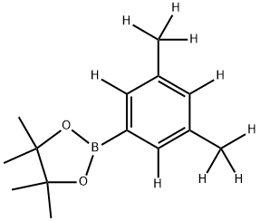 2-(3,5-bis(methyl-d3)phenyl-2,4,6-d3)-4,4,5,5-tetramethyl-1,3,2-dioxaborolane Structure