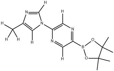 2256705-96-9 2-(4-(methyl-d3)-1H-imidazol-1-yl-2,5-d2)-5-(4,4,5,5-tetramethyl-1,3,2-dioxaborolan-2-yl)pyrazine-3,6-d2