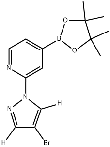 2256706-58-6 2-(4-bromo-1H-pyrazol-1-yl-3,5-d2)-4-(4,4,5,5-tetramethyl-1,3,2-dioxaborolan-2-yl)pyridine