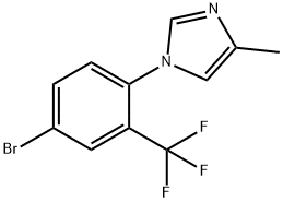 1-(4-bromo-2-(trifluoromethyl)phenyl)-4-methyl-1H-imidazole Structure