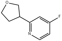 4-fluoro-2-(tetrahydrofuran-3-yl)pyridine,2256709-28-9,结构式