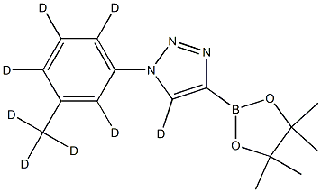 1-(3-(methyl-d3)phenyl-2,4,5,6-d4)-4-(4,4,5,5-tetramethyl-1,3,2-dioxaborolan-2-yl)-1H-1,2,3-triazole-5-d|