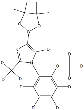 1-(2-(methoxy-d3)phenyl-3,4,5,6-d4)-2-(methyl-d3)-4-(4,4,5,5-tetramethyl-1,3,2-dioxaborolan-2-yl)-1H-imidazole-5-d|