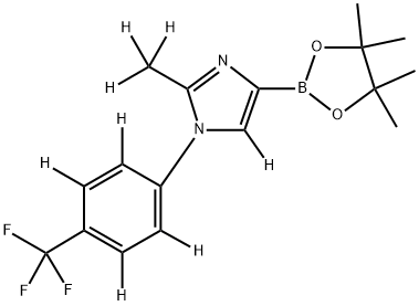 2-(methyl-d3)-4-(4,4,5,5-tetramethyl-1,3,2-dioxaborolan-2-yl)-1-(4-(trifluoromethyl)phenyl-2,3,5,6-d4)-1H-imidazole-5-d|