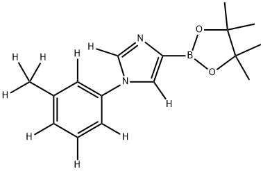 1-(3-(methyl-d3)phenyl-2,4,5,6-d4)-4-(4,4,5,5-tetramethyl-1,3,2-dioxaborolan-2-yl)-1H-imidazole-2,5-d2|