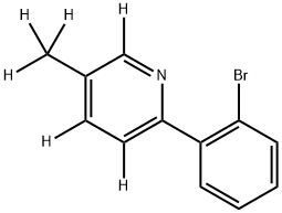 2-(2-bromophenyl)-5-(methyl-d3)pyridine-3,4,6-d3 Structure