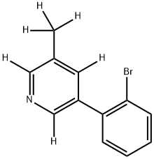 3-(2-bromophenyl)-5-(methyl-d3)pyridine-2,4,6-d3 化学構造式