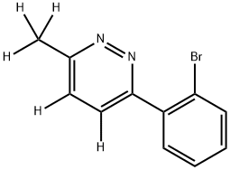 3-(2-bromophenyl)-6-(methyl-d3)pyridazine-4,5-d2 化学構造式