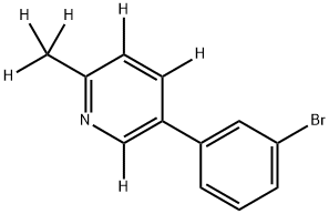 5-(3-bromophenyl)-2-(methyl-d3)pyridine-3,4,6-d3 结构式
