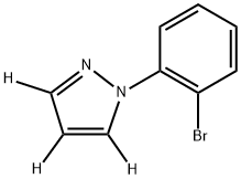 1-(2-bromophenyl)-1H-pyrazole-3,4,5-d3 Struktur