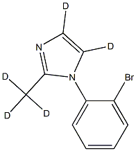 1-(2-bromophenyl)-2-(methyl-d3)-1H-imidazole-4,5-d2 Structure