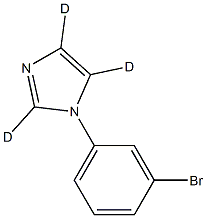 1-(3-bromophenyl)-1H-imidazole-2,4,5-d3 Struktur