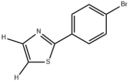 2-(4-bromophenyl)thiazole-4,5-d2 结构式