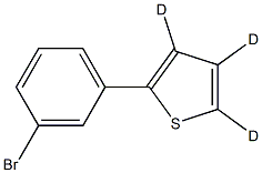 2-(3-bromophenyl)thiophene-3,4,5-d3 结构式