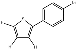 2-(4-bromophenyl)thiophene-3,4,5-d3 结构式