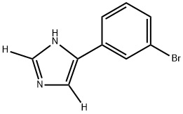 4-(3-bromophenyl)-1H-imidazole-2,5-d2 Structure