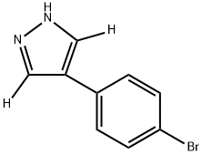 4-(4-bromophenyl)-1H-pyrazole-3,5-d2 Structure