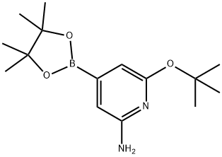 6-(tert-butoxy)-4-(4,4,5,5-tetramethyl-1,3,2-dioxaborolan-2-yl)pyridin-2-amine Structure