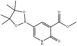 methyl 2-oxo-5-(4,4,5,5-tetramethyl-1,3,2-dioxaborolan-2-yl)-1,2-dihydropyridine-3-carboxylate Structure