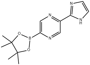 2-(1H-imidazol-2-yl)-5-(4,4,5,5-tetramethyl-1,3,2-dioxaborolan-2-yl)pyrazine,2256755-57-2,结构式