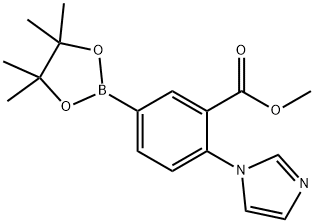 methyl 2-(1H-imidazol-1-yl)-5-(4,4,5,5-tetramethyl-1,3,2-dioxaborolan-2-yl)benzoate|